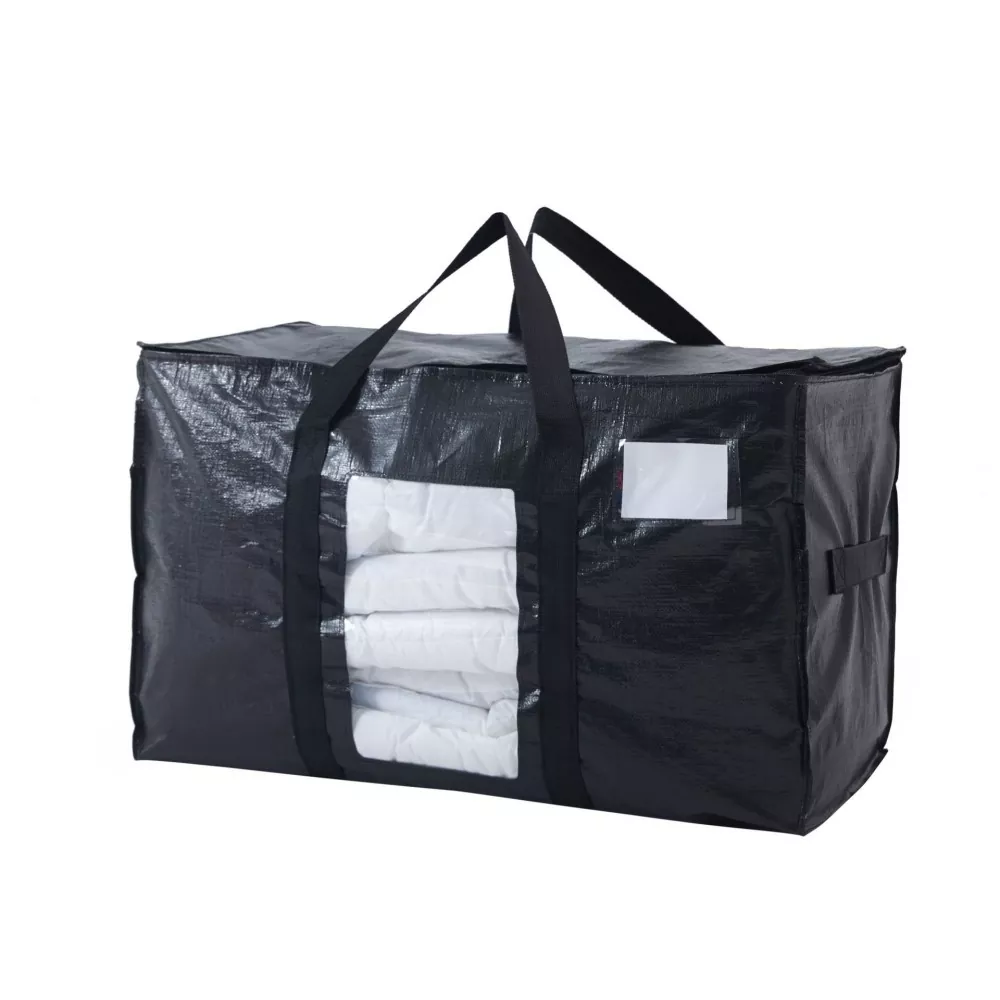 Saco de armazenamento transparente embaixo da cama com janelas
