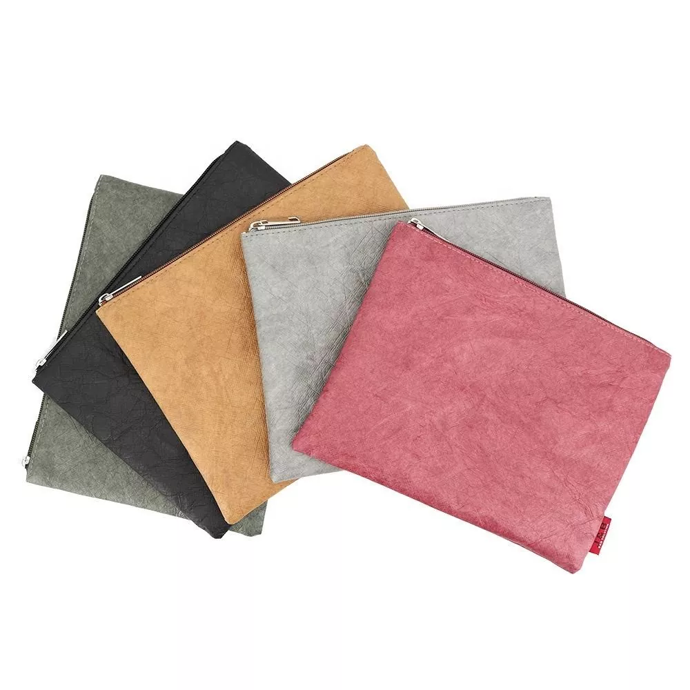 Bolsa portátil de maquiagem de papel para viagem