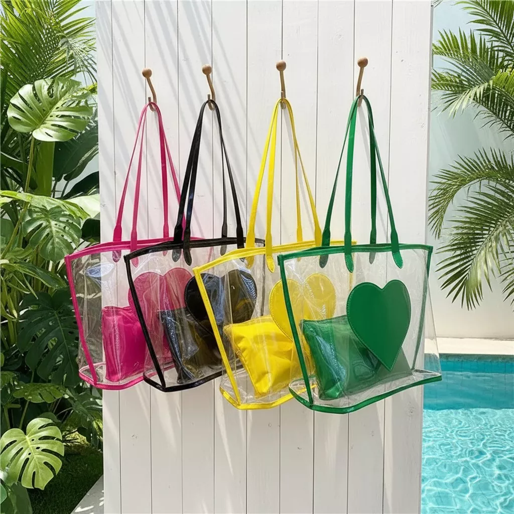 Bolsa de ombro feminina moderna em PVC