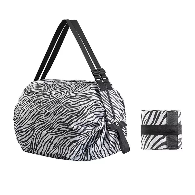Saco de compras de nylon reutilizável lavável